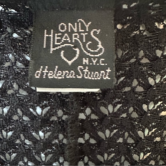 Only hearts, NYC, black net swim coverup size medium - Picture 5 of 6